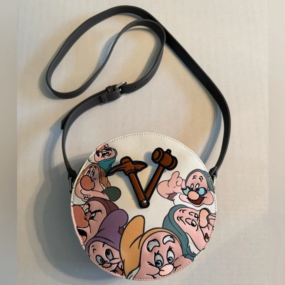 Danielle Nicole X Disney Snow White Dwarfs Round Crossbody Bag - Picture 1 of 9